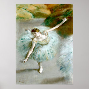 Poster Danseuse en vert - Edgar Degas