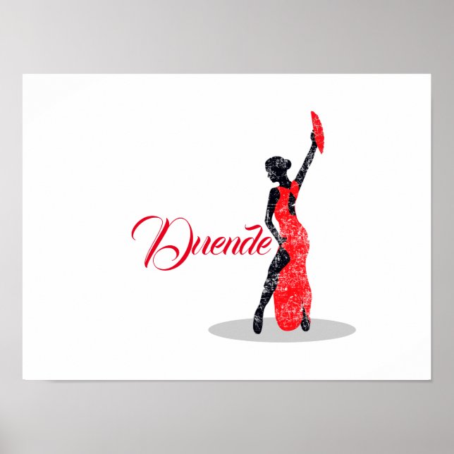 Poster Danseuse flamenco Duende (Devant)