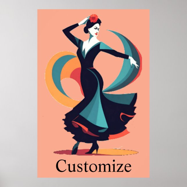 Poster Danseuse flamenco Thunder_Cove (Devant)