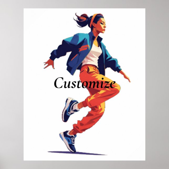 Poster Danseuse Hip Hop Thunder_Cove (Devant)
