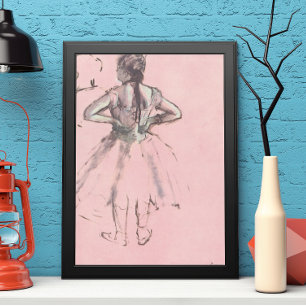 Poster Danseuse vue de dos par Edgar Degas Vintage Ballet