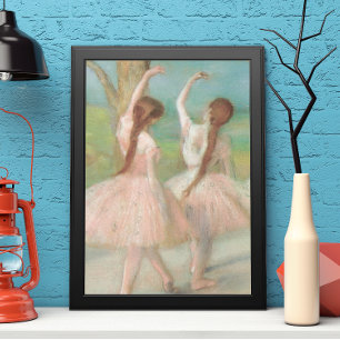 Poster Danseuses en rose par Edgar Degas, Art de ballet v