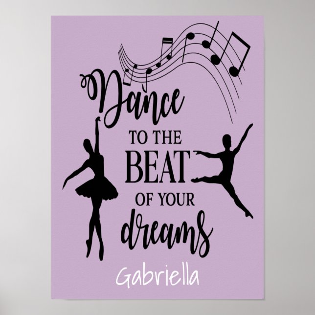 Poster Dansez au beat de vos rêves Wall Art (Devant)