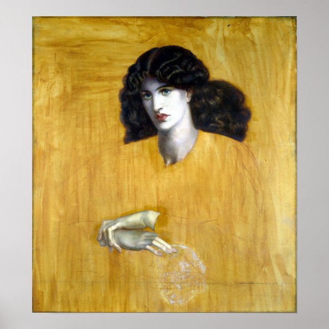 Poster Dante Gabriel Rossetti La Donna Della Finestra (Devant)