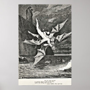 Poster Dante's Purgatory Gustave Dore Illustration démons