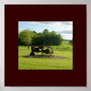 Poster d'antiquité Tractor