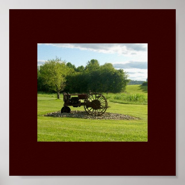 Poster d'antiquité Tractor (Devant)