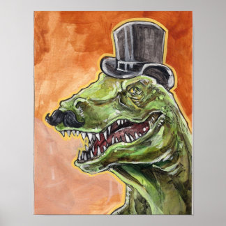 Poster Dapper Dinosaur