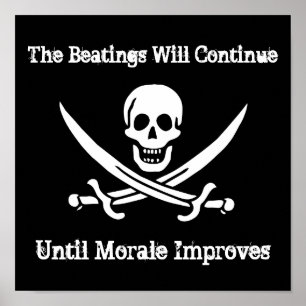 Poster d'appoint du moral des pirates