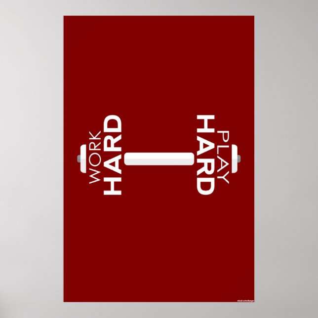 Poster d'aptitude physique à travailler dur (Devant)