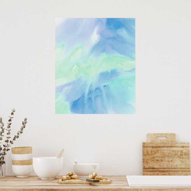 Poster d'aquarelle 2 acrylique fondue (Cuisine)