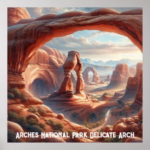 Poster d'arche délicieuse du Parc national des Arc