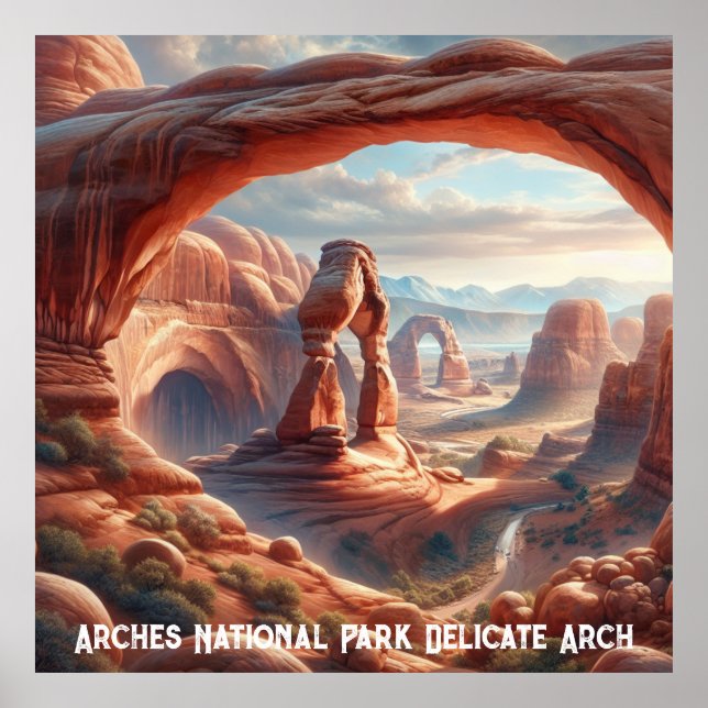 Poster d'arche délicieuse du Parc national des Arc (Devant)