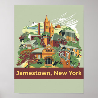 Poster d'architecture Jamestown (11 x 14)