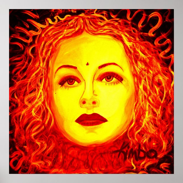 Poster Dark Beauty 20x20" (Devant)