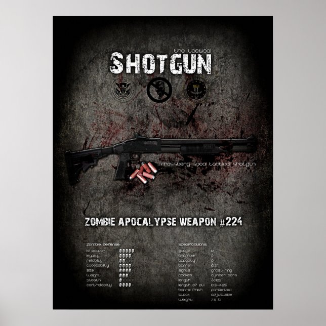 Poster d'armes à feu - Zombie Apocalypse Defense Q (Devant)