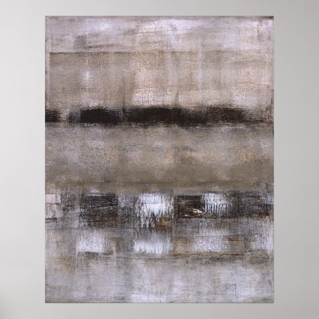 Poster d'art Abstrait Brown et beige (Devant)
