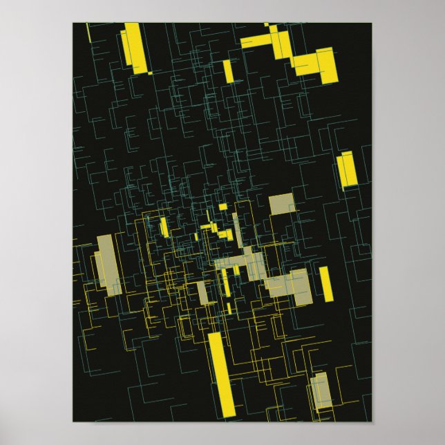 Poster d'art Abstrait 'C' (Devant)