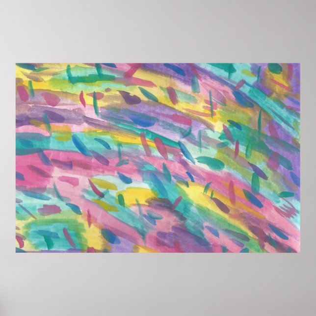Poster d'art Abstrait coloré Imprimer (Devant)