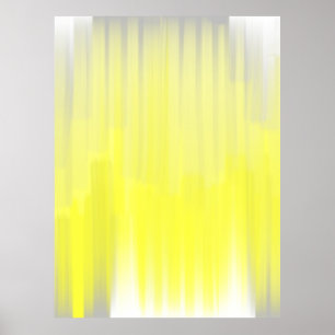 Poster d'art Abstrait gris et jaune