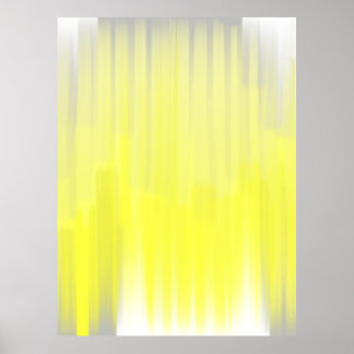 Poster d'art Abstrait gris et jaune