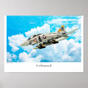 Poster d'art aéronautique "F-4 Phantom II"