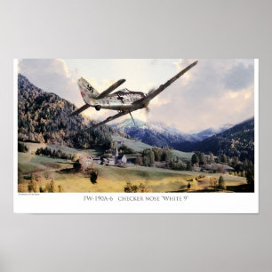 Poster d'art aéronautique " Fw190"