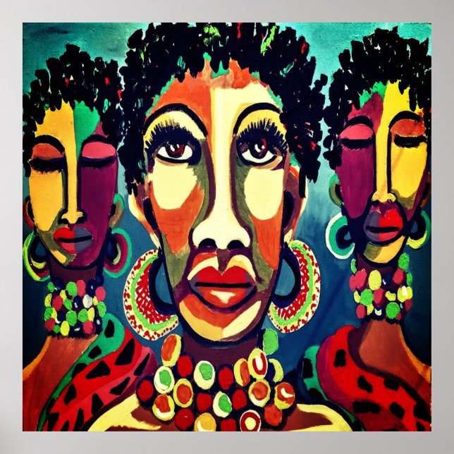 Poster d'art africain (Devant)