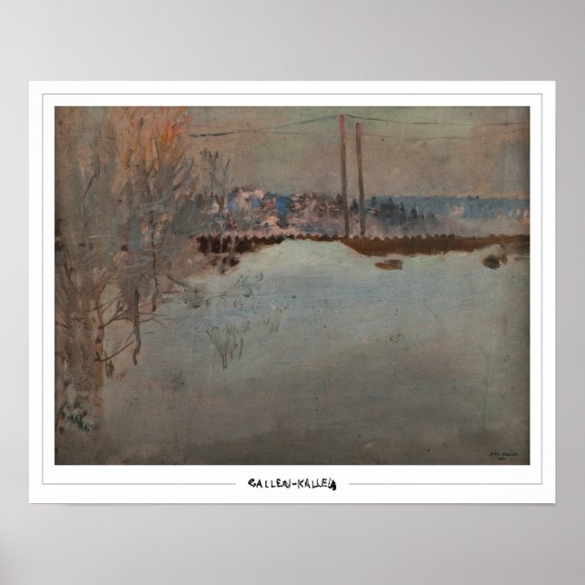 Poster d'art Akseli Gallen-Kallela Zedign #354 (Devant)