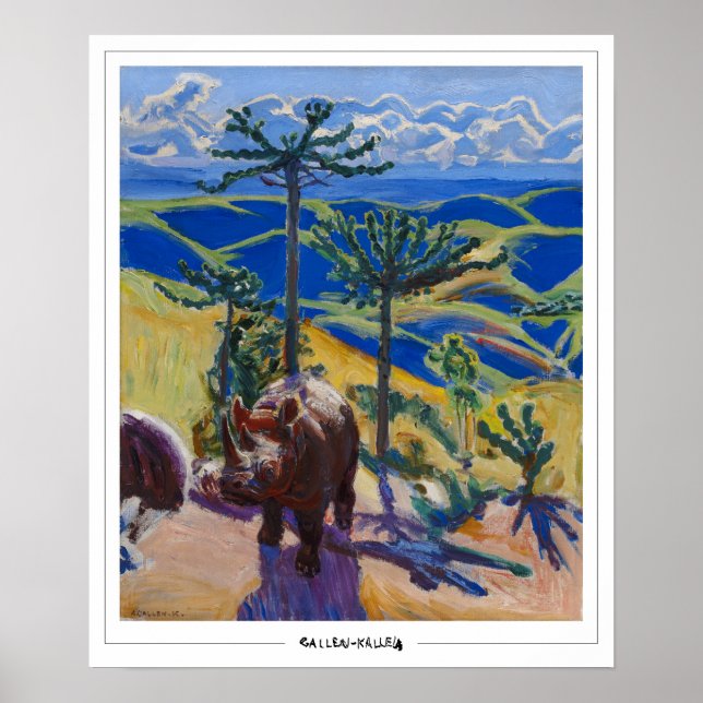 Poster d'art Akseli Gallen-Kallela Zedign #9 (Devant)