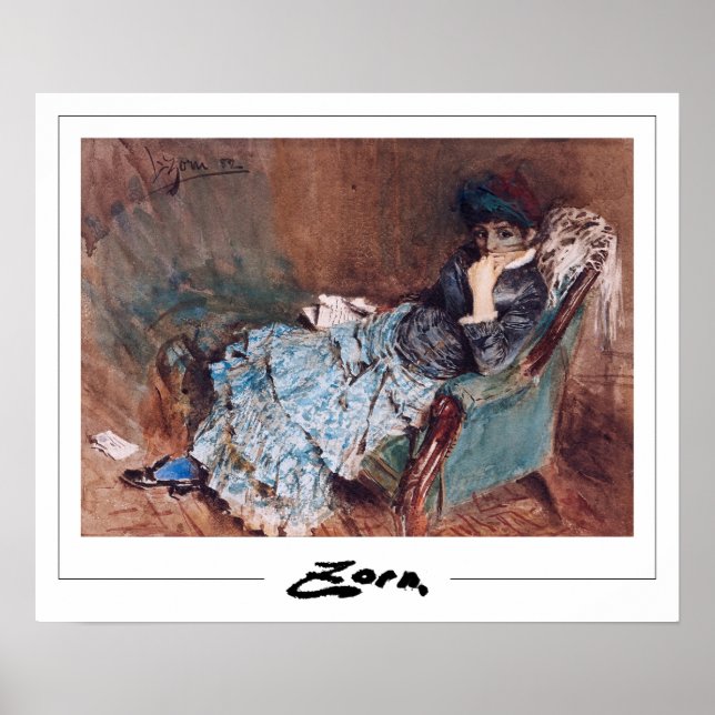 Poster d'art Anders Zorn Zedign #163 (Devant)