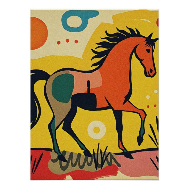 Poster d'art animal Abstrait (Devant)