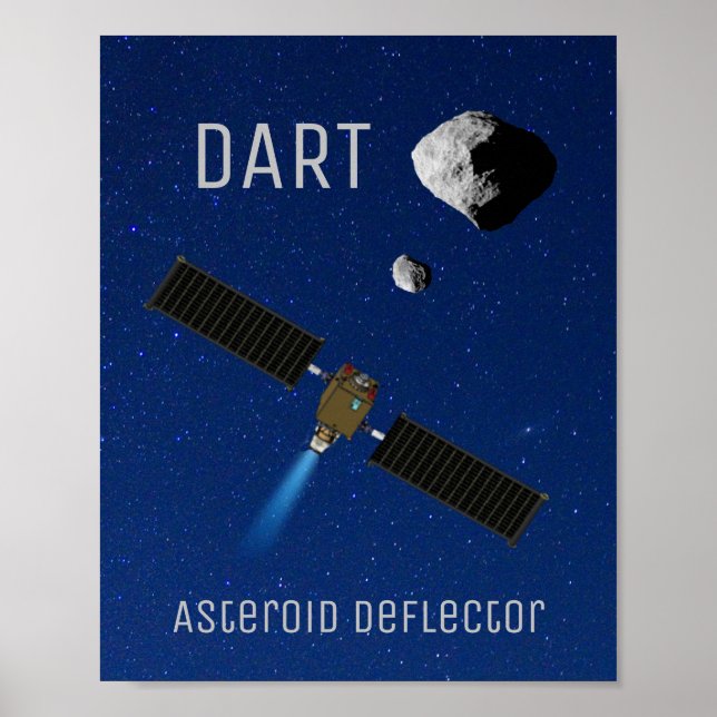 Poster DART Astéroïde Déflecteur Spacecraft (Devant)