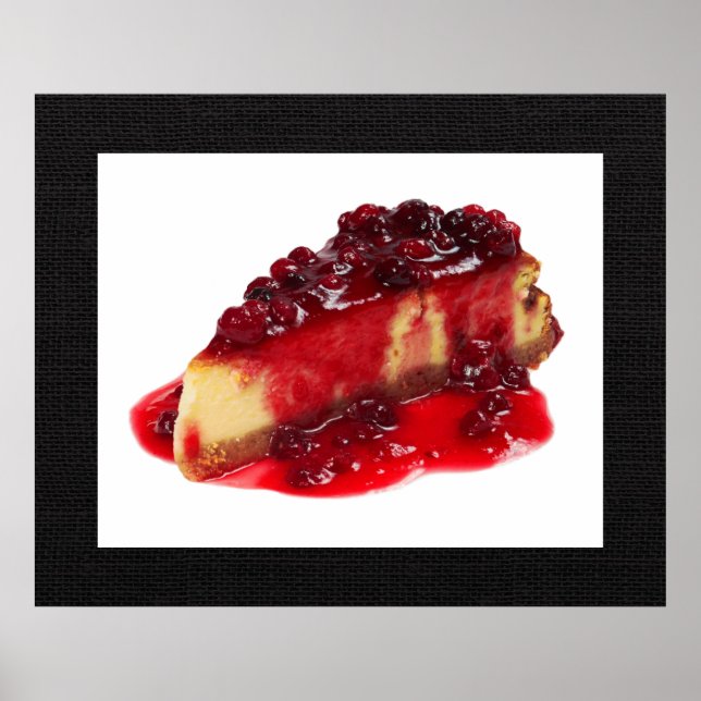 Poster d'art au gâteau au fromage Divin Décadent (Devant)