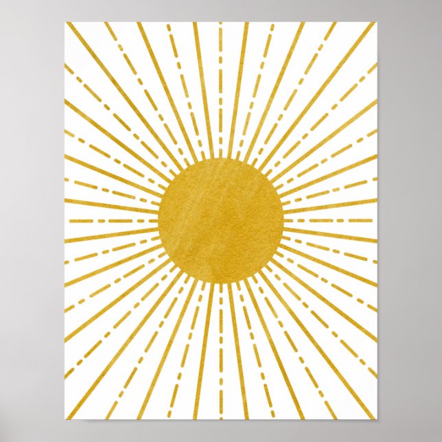 Poster d'art Boho, Boho Wall Art, Sun Wall Art (Devant)