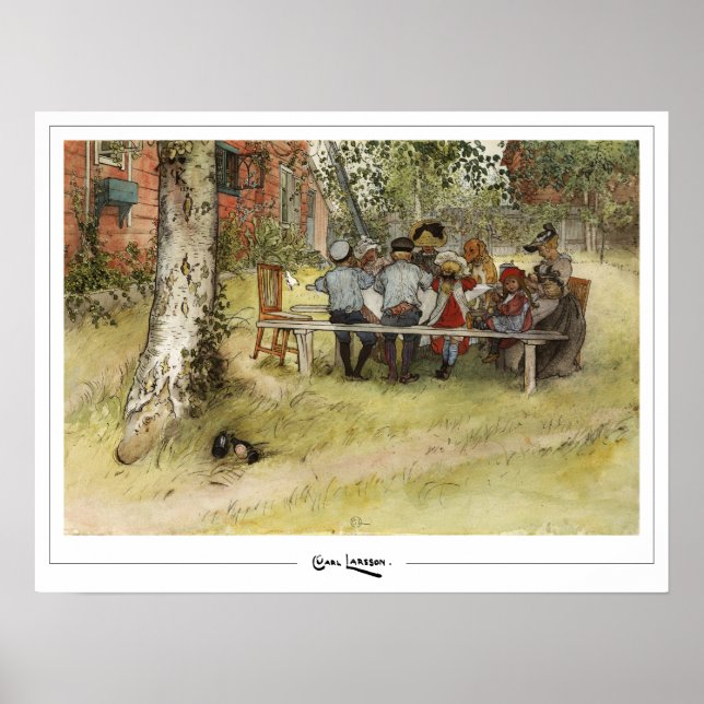 Poster d'art Carl Larsson Zedign #232 (Devant)