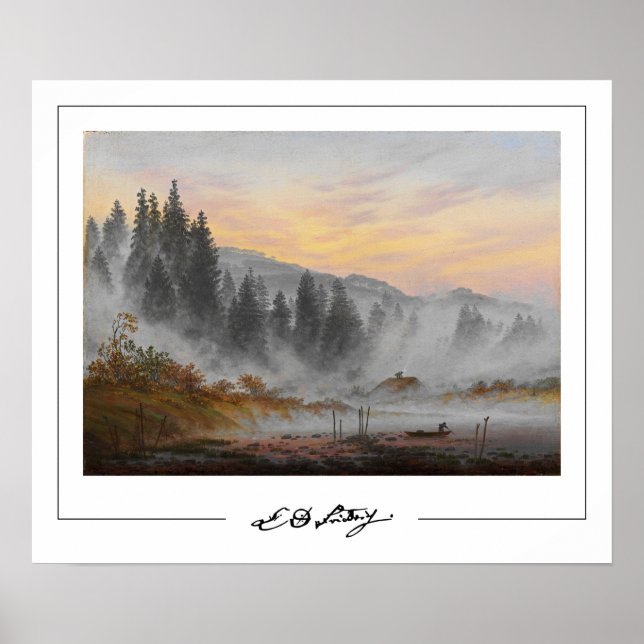 Poster d'art Caspar David Friedrich Zedign #16 (Devant)