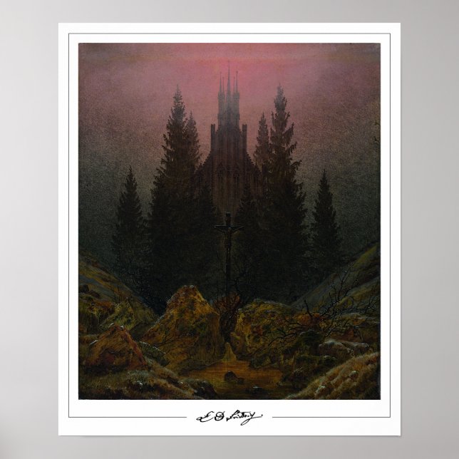 Poster d'art Caspar David Friedrich Zedign #3 (Devant)