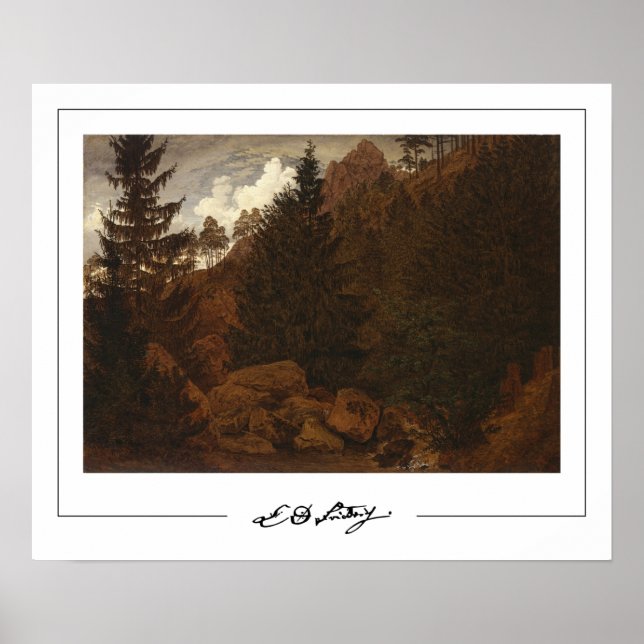 Poster d'art Caspar David Friedrich Zedign #61 (Devant)