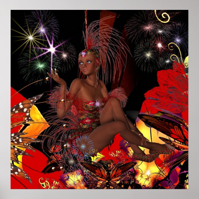 Poster d'art Célébration Showgirl (Devant)