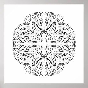 Poster d'art Celtic Mandala