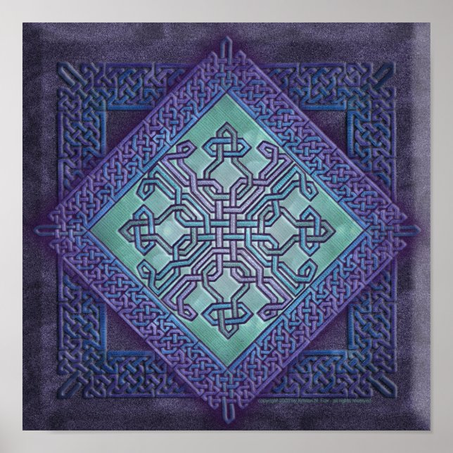 Poster d'art celtique avant-gardiste (Devant)