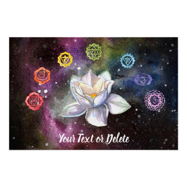 *~* Poster d'art Chakra Céleste Cosmologique (Devant)