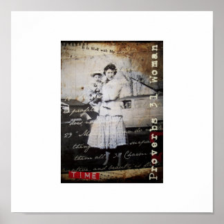 Poster d'art chrétien vintage