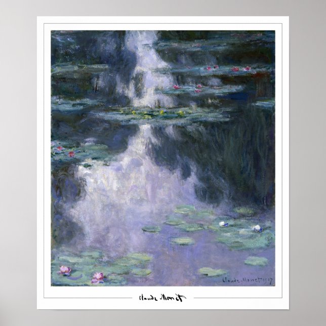 Poster d'art Claude Monet Zedign #4 (Devant)
