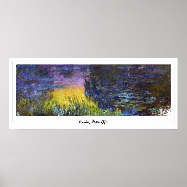 Poster d'art Claude Monet Zedign #485 (Devant)