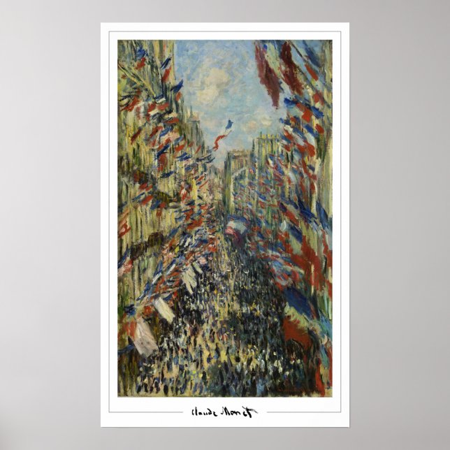 Poster d'art Claude Monet Zedign #54 (Devant)