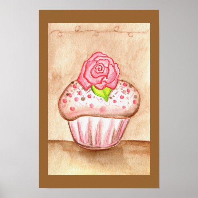 Poster d'art Cupcake (Devant)