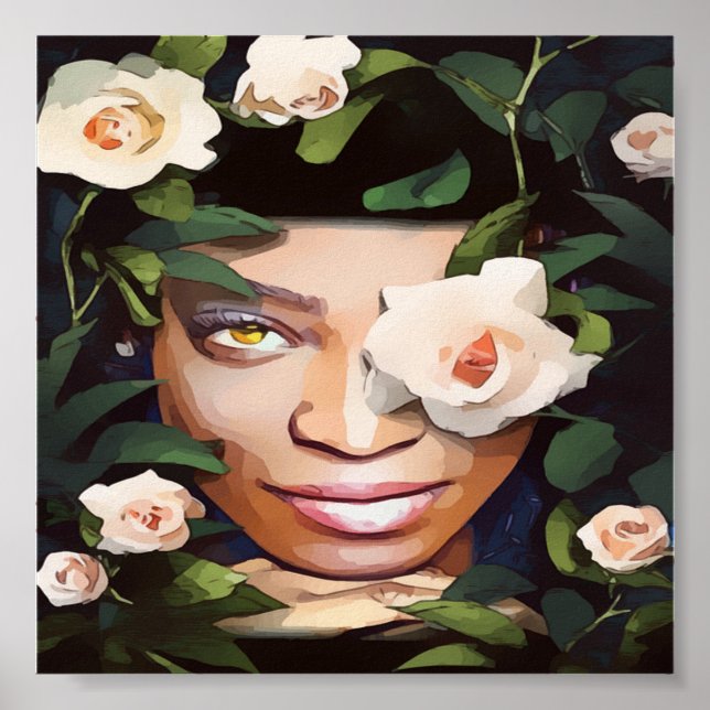Poster d'art de Black Woman (Devant)