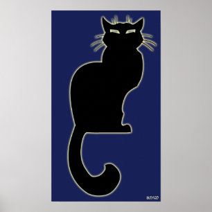 Poster d'art de chat Affiche d'Amoureux de les cha